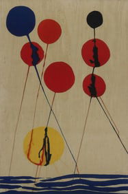 ALEXANDER CALDER 'SEASCAPE' COLOR LITHOGRAPH