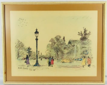 MICHELE CASCELLA 'PARIS' LITHOGRAPH