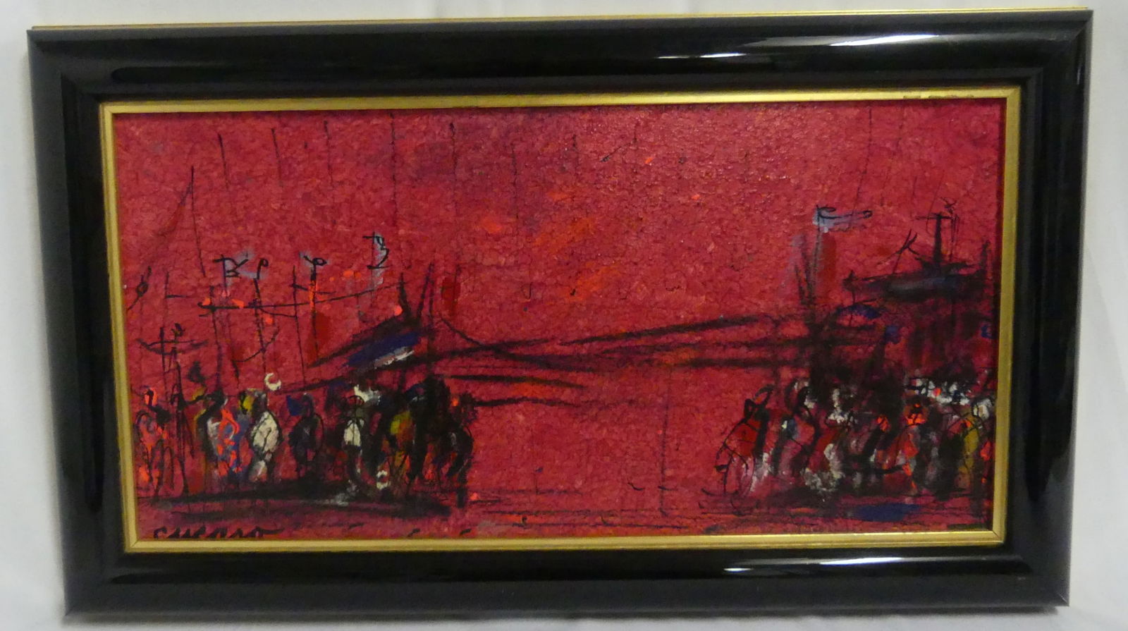 PASCAL CUCARO ABSTRACT FIGURES OIL PAINTING CANVAS (1 of 7)