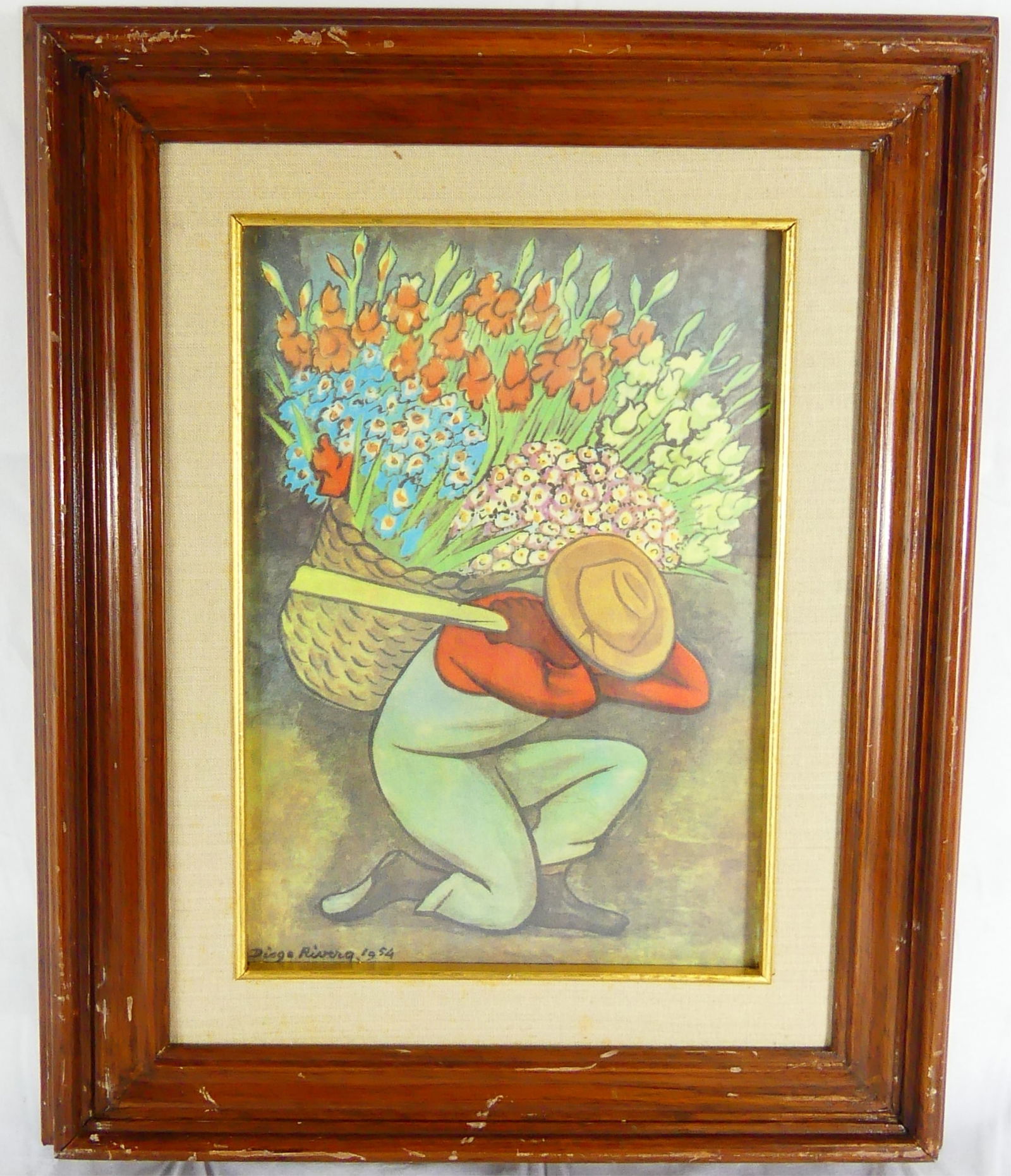 DIEGO RIVERA 'EL VENDEDORA DE FLORES' LITHOGRAPH (1 of 7)