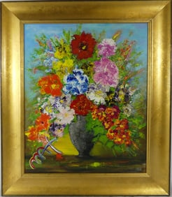 PETER MAX STYLE 'STILL LIFE' ACRYLIC ON CANVAS