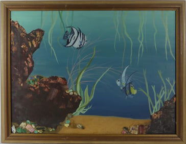 MIXED MEDIA ON CANVAS 'UNDER THE SEA'