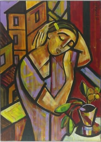 PIOTR SUJKA OIL PAINTING ON CANVAS