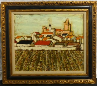 HERBERT OTTO FIEDLER OIL PAINTING ON CANVAS