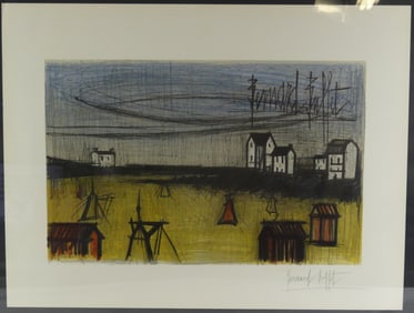 BERNARD BUFFET 'LA PETITE PLAGE' SIGNED LITHO