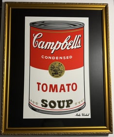 ANDY WARHOL CAMPBELL'S TOMATO SOUP SILKSCREEN