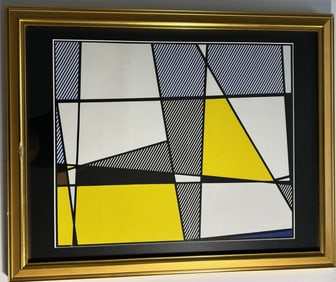 ROY LICHTENSTEIN 'COW GOING ABTRACT' SIGNED LITHO
