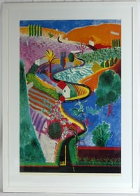 DAVID HOCKNEY 'NICHOLS CANYON' SIGNED OFFSET LITHO