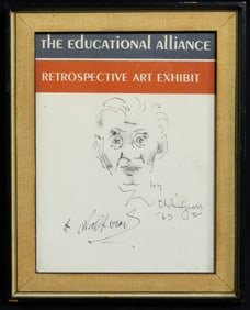 CHAIM GROSS INK DRAWING ON PAPER