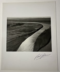 ANSEL ADAMS 'BIG BEND NATIONAL PARK' HAND SIGNED