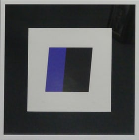 ELLSWORTH KELLY 'BLUE & BLACK' LITHOGRAPH