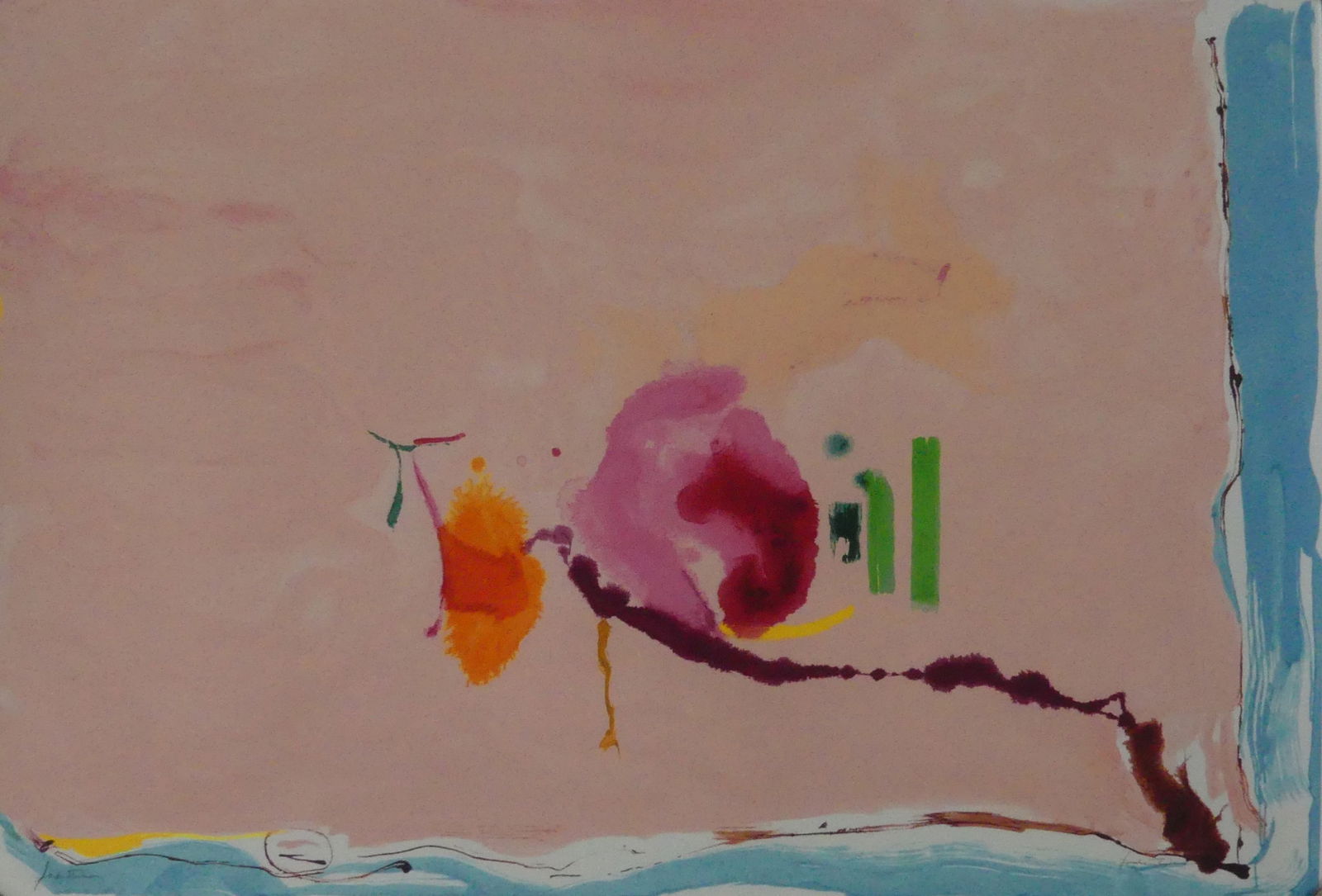 HELEN FRANKENTHALER 'FLIRT' PRINT IN COLORS (1 of 5)