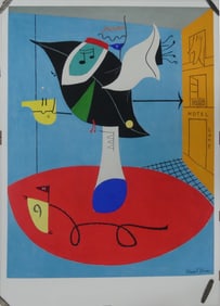STUART DAVIS 'STILL LIFE WITH FLOWERS' LITHOGRAPH