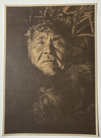 EDWARD CURTIS 'PORTRAIT OF NATIVE AMERICAN MAN'