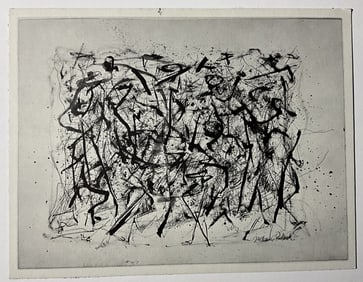 JACKSON POLLOCK OFFSET LITHOGRAPH