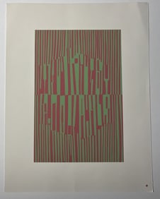 JOSEF ALBERS VINTAGE SILKSCREEN 'INTERACTION...'