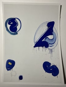 SAM FRANCIS OFFSET LITHOGRAPH ESTATE STAMPED