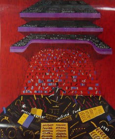 DAVID HOCKNEY 'LOS ANGELES MUSIC CENTER' LITHO