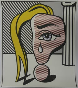 ROY LICHTENSTEIN 'GIRL WITH TEAR III' OFFSET LITHO