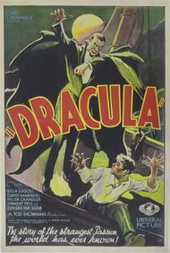 DRACULA UNIVERSAL PICTURES HORROR MOVIE POSTER