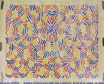 JASPER JOHNS 'CORPSE & MIRROR' EXHIBITION POSTER