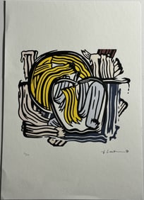 ROY LICHTENSTEIN 'BRUSHSTROKE' OFFSET LITHOGRAPH