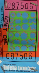 ANDY WARHOL TICKET STUB POSTER