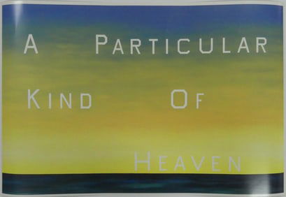 ED RUSCHA A PARTICULAR KIND OF HEAVEN LITHOGRAPH