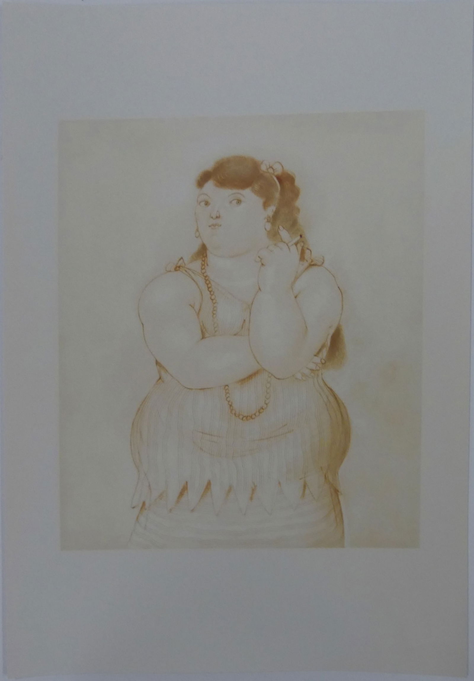 FERNANDO BOTERO 'MUJER FUMANDO' LITHOGRAPH (1 of 3)