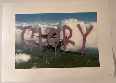 BANKSY 'GLORY' OFFSET LITHOGRAPH