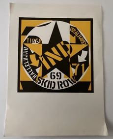 ROBERT INDIANA 'SKIDROW' LITHOGRAPH