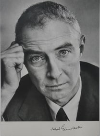 ALFRED EISENSTAEDT 'OPPENHEIMER' SIGNED PRINT