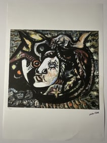 JACKSON POLLOCK ABSTRACT LITHOGRAPH