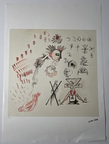 JACKSON POLLOCK ABSTRACT LITHOGRAPH