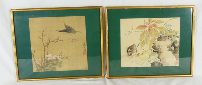 2pc CHINESE WATERCOLOR PAINTINGS