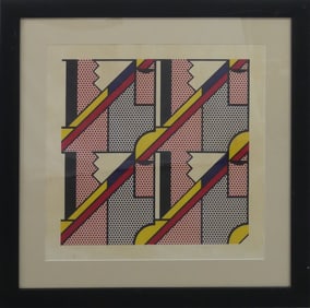 ROY LICHTENSTEIN 'MODERN PRINT' LITHOGRAPH