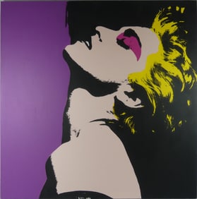 STEVE KAUFMAN 'MADONNA' ACRYLIC & SILKSCREEN