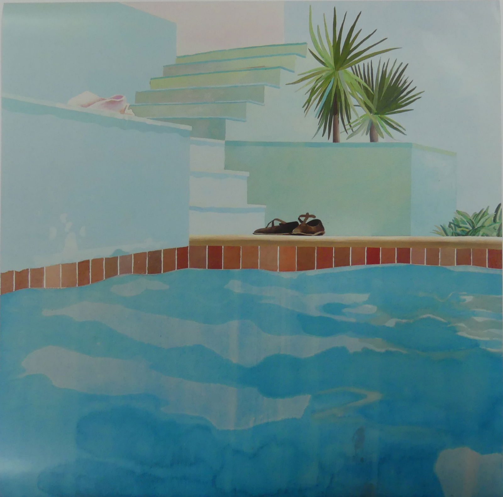 DAVID HOCKNEY 'POOL AND STEPS' LITHOGRAPH (1 of 3)