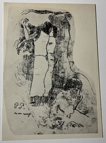 PAUL GAUGUIN VINTAGE OFFSET LITHOGRAPH