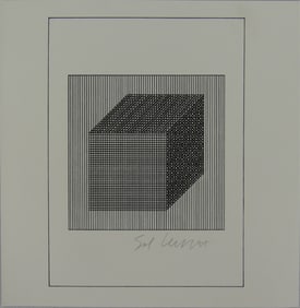 SOL LEWITT 'FICCIONES' SIGNED SILKSCREEN