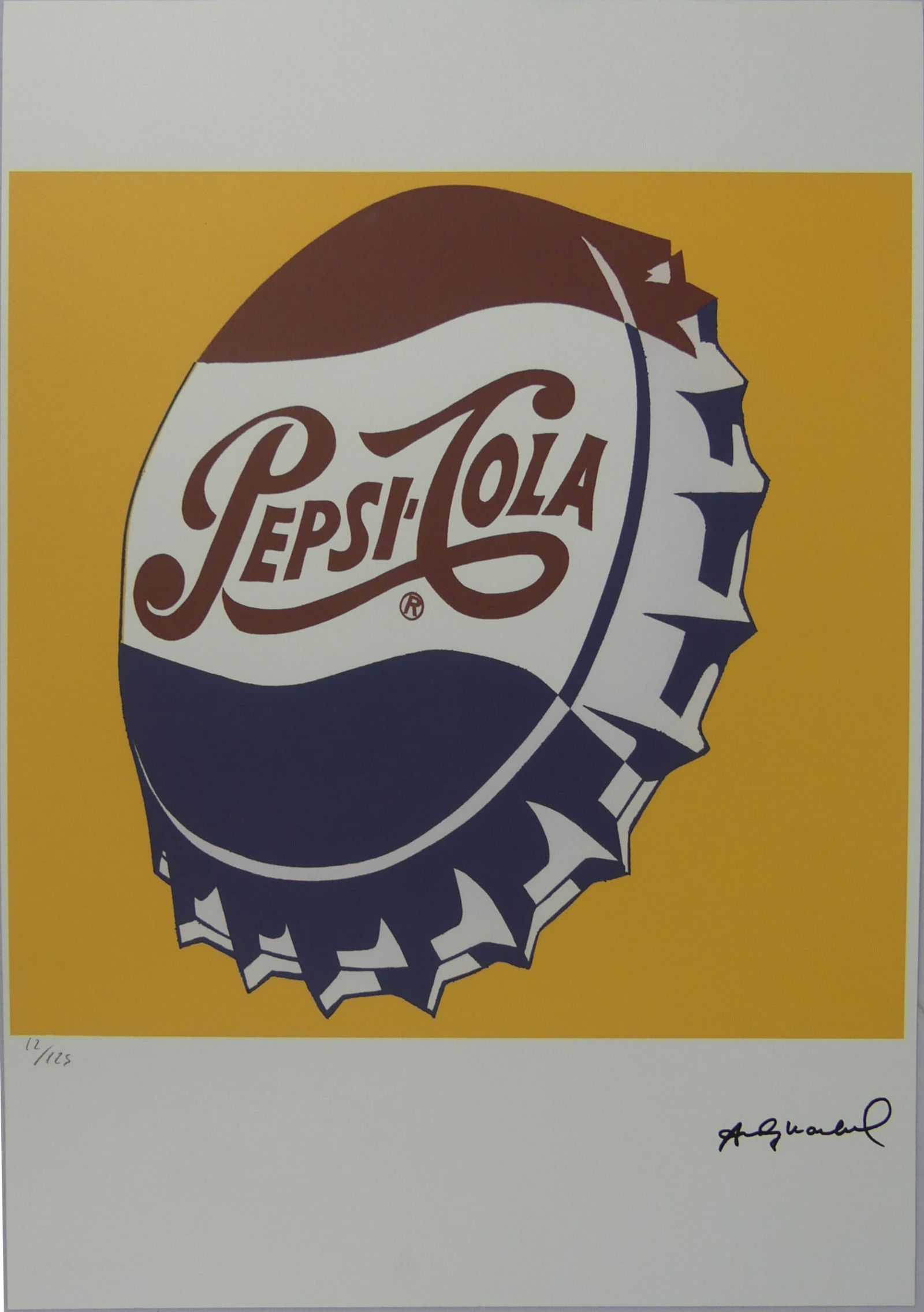 ANDY WARHOL 'PEPSI-COLA' LITHOGRAPH (1 of 7)