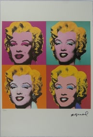 ANDY WARHOL 'MARILYN' LITHOGRAPH