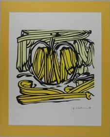 ROY LICHTENSTEIN 'YELLOW APPLE' LITHOGRAPH