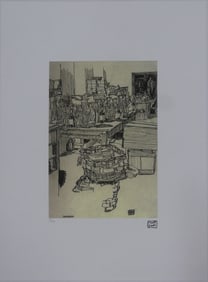 EGON SCHIELE 'PACKRAUM' LITHOGRAPH