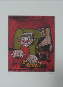 PABLO PICASSO 'PALOMA WITH FISH' LITHOGRAPH