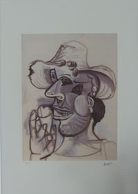 PABLO PICASSO 'MAN WITH ICE CREAM CONE' LITHOGRAPH