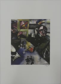 MARC CHAGALL 'THE SOLDIER DRINKS' LITHOGRAPH