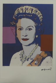 ANDY WARHOL 'QUEEN ELIZABETH II' LITHOGRAPH