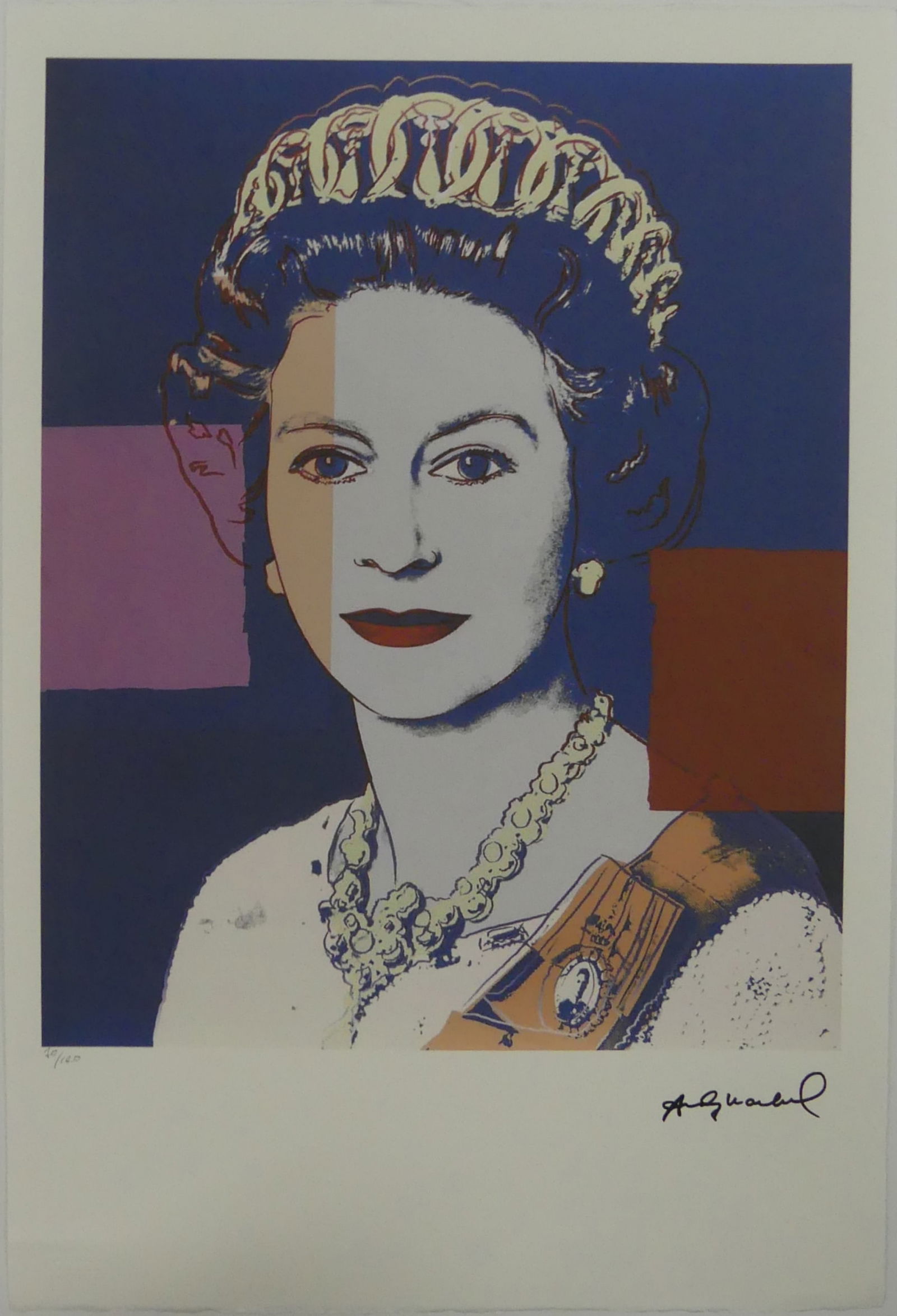 ANDY WARHOL 'QUEEN ELIZABETH II' LITHOGRAPH (1 of 6)