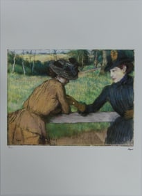 EDGAR DEGAS 'CONVERSATION' LITHOGRAPH